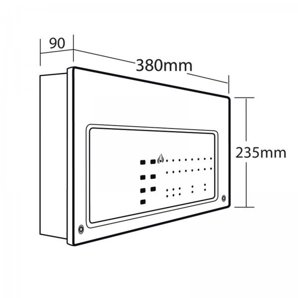 CTEC CFP Alarmsense Conventional 4 zone panel  Two Wire CFP704-2